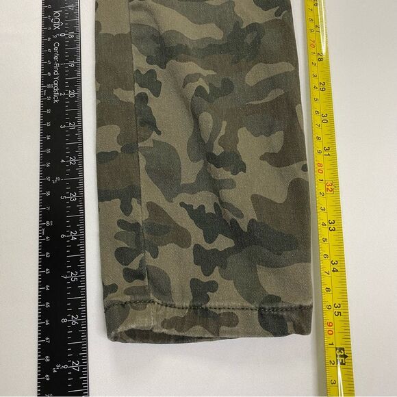 Ashley Mason Skinny Cargo Pants Women's 7 Chino Military Army Camo - Picture 6 of 13